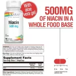 Sooray Niacin Vitamin B 3 500 mg 100 Vegcaps Niasin Vitamin B3 helps nourish the nervous system and brain 100 vest capsules.