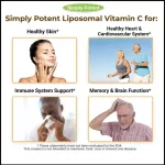 วิตามินซีรูปแบบไลโปโซมอล !!!! Simply Potent Liposomal Vitamin C 1200 MG , 180 Capsules No.677