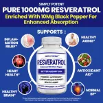 Simply Potent Resortrol 1000 mg, 90 Capsules No.707