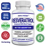 Simply Potent Resortrol 1000 mg, 90 Capsules No.707