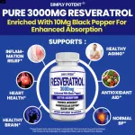 Simply Potent Resortrol 3000 mg, 90 Capsules No.708