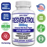 Simply Potent Resortrol 3000 mg, 90 Capsules No.708