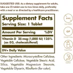 Solgar Vitamin D3 25 mcg 1,000 IU 180 Tablets วิตามินดี 3 180 เม็ด