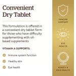 Solgar Dry Vitamin A 1,500 MCG 5,000 IU 100 Tablets 100 vitamin A tablets