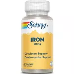 Solaray Iron 50 mg 60 Vegcaps, iron supplement, iron 50 mg 60, Weigi Capsule