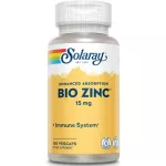 Solaray Bio Zinc 15 mg 100 VegCaps ไบโอซิงค์ 15 มิลลิกรัม 100 เวจจี้แคปซูล