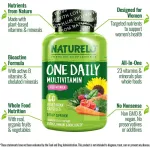 NATURELO One Daily Multivitamin for Women 120 Vegetable Capsules วิตามินรวมสำหรับผู้หญิง 120 เวจจี้แคปซูล