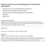 Rainbow Light Calcium with Magnesium & Vitamin D3 90 Tablets แคลเซียม แมกนีเซียม วิตามินดี 3 90 เม็ด