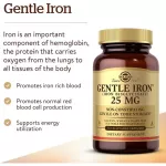 Solgar Gentle Iron 25 MG 90 Vegetable Capsules 90 Vitamin Vitamins