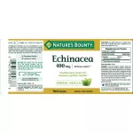 Nature's Bounty Echinacea 400 mg 100 Capsules Expsules 400 mg 100 capsules