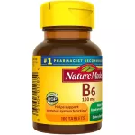 Nature Made Vitamin B-6 100 mg 100 Tablets วิตามินบี 6 100 มิลลิกรัม 100 เม็ด