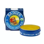 Badger Company Aromatic Chest Rub Eucalyptus & Mint 21 g บาล์มบรรเทาปวดเมื่อยกล้ามเนื้อและลดอาการคัดจมูก