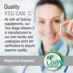 Solaray Timed-Release Vitamin C 1,000 mg 100 Tablets วิตามินซี 1000 มิลลิกรัม 100 เม็ด