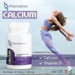 Calcium carbonate mixed vitamin D 3 bottles. Calcium plus vitamin dparmatron contains 30 tablets.