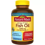 พร้อมส่งNature Made,Fish Oil ,น้ำมันปลา ,1200 mg ,200 Softgels