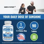 3 vitamin D natural grade formula !!! Simply Potent Vitamin D3 K2 MK7, 90 Chewable Tablets, No.711