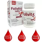 Nourish the body Folivit 100's Folic Acid 5mg Siam