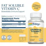 Solaray Liposomal Vitamin C 500 mg 100 VegCaps วิตามินซี ไลโปโซมอล 100 เวจจี้แคปซูล