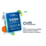 S. Adeno Sil Myto, Same S-Denosyl-Methionine 400 mg 60 Enteric Coated Tablets Life Extension®