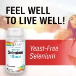 Solaray Selenium 200 MCG 90 Vegcaps Selenium Heart Nourish 200 micrograms 90 Weigi Capsule
