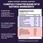 ** Imported from America, ready to deliver ** Simply Potent Thyroid Support 60 Capsules No.454