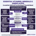 ** Imported from America, ready to deliver ** Simply Potent Thyroid Support 60 Capsules No.454