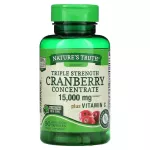 Nature's Truth Triple Strength Cranberry Concentrate Plus Vitamin C 90 Quick Release Capsules แครนเบอรี่+วิตามินซี