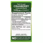 Nature's Truth Triple Strength Cranberry Concentrate Plus Vitamin C 90 Quick Release Capsules แครนเบอรี่+วิตามินซี