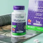 Sleery Sleep Aids 5 mg, Fast Dissolve, Extra Strength, Strawberry Flavor 250 Tablets Natrol®