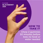 Blackberry vitamins Sleep 3MG BlackBerry Zen Flavors 50 or 60 Gummies Olly®. Quick sleep. Sleep well.