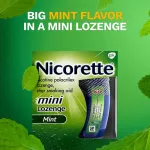 Nichet Mint, Mini LozENGE MINT 4 MG 20 Or 81 Lozenge Nicorette® Stop Smoking Aid Smoking Cessation Product