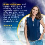 นิโคเร็ทท์ หมากฝรั่ง Gum Coated For Bold Flavor 4 mg 160 or 180 Pieces, White Ice Mint Nicorette® รส ไวท์ไอซ์มินท์ นิโคเรท