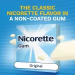 นิโคเร็ทท์ หมากฝรั่ง Gum 4 mg 110 or 170 Pieces, Original Nicorette® Stop Smoking Aid นิโคเรท