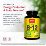 Jarrow Formulas Methyl B-12 Lemon Flavor 1000 MCG 100 Lozenges Vitamin B12 Flavor 1000 micrograms 100 tablets