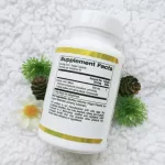 สารสกัดจากเห็ดปุยฝ้าย Lion's Mane Full Spectrum Organic Certified 90 Veggie Capsules California Gold Nutrition®