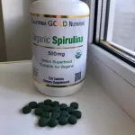 สไปรูลิน่าออแกนิค Organic Spirulina, USDA Certified 500 mg 720 Tablets California Gold Nutrition®