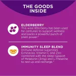 วิตามิน นอนหลับ แบบเม็ดเคี้ยว Immunity Sleep 3mg + Elderberry, Midnight Berry Flavor 36 or 60 Gummies OLLY® หลับเร็ว หลับลึก หลับสบาย