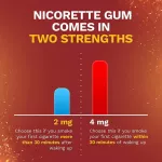นิโคเร็ทท์ หมากฝรั่ง Gum Coated For Bold Flavor 4 mg 160 Pieces, Cinnamon Surge Nicorette® รส อบเชย นิโคเรท