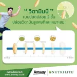 AMWAY 2 Thai shops, Nutrite, vitamin B Plus, immunity Two layers of dietary supplements Providing 8 types of vitamin B, 60 tablets per bottle