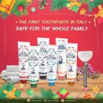 The first toothpaste of Italy Safe, no harmful substances, Pasta Delca Petano 1905 75ml, 6 tubes