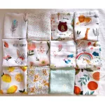 Little Muslin, 12 diapers, Muslin Bamboo 60*60 cm 24 inches, soft bamboo fiber fabric