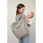 Lassig Goldie Diper Backpack, Bouclé Beige