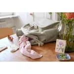 Lassig Goldie Diper Backpack, Bouclé Beige