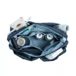 LASSIG GREEN LABEL NECKLINE SPIN DIAPER BAG, Blue Mélage