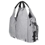 Lassig Neckline Bag, Black Mélange