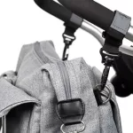 Lassig Neckline Bag, Black Mélange