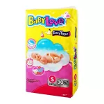 BABYLOVE EASTAPE 30PCS. 3-7KG. Prefabricated diapers, Baby Tape, Easy Tape, 30 pieces, 3-7 kilograms
