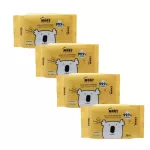 Moby wet tissue, 4 packs, 20 sheets/wrap