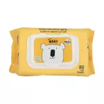 Wet tissue, wet cloth, cleaned, 80 sheets, x 12 wraps, Baby Moby, Baby Moby, pure water, 99.9% without alcohol, fluid perfume, and safe.