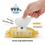 Baby Moby, 99.9% pure water formula wet fabric No alcohol, no perfume, no glowing substances
